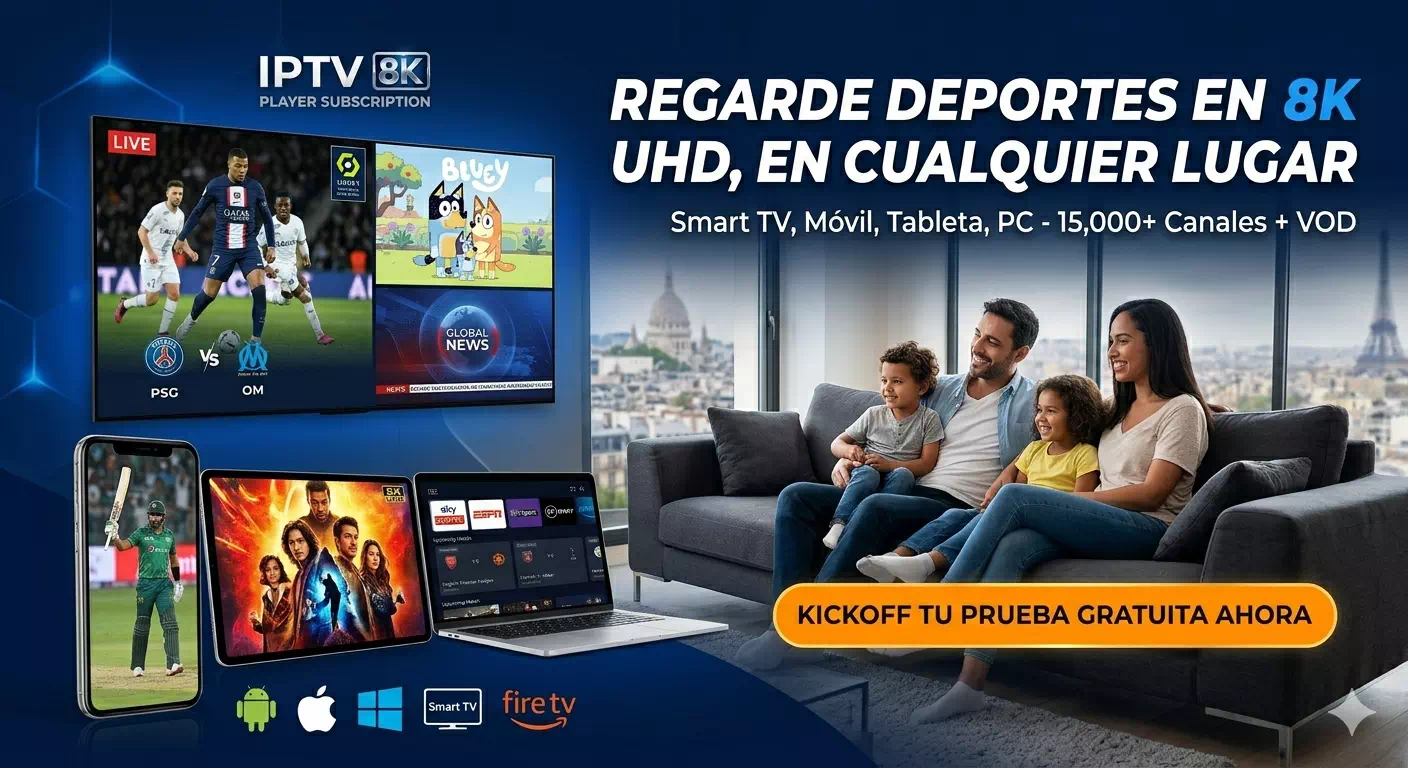 EXPERIMENTA EL ÚLTIMO ENTRETENIMIENTO CON NUESTRA LISTA DE REPRODUCCIÓN VIP GOLD 8K IPTV​ spain